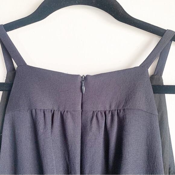 Veronika Maine Navy Floral Lace Front Detail Midi A-Line Dress NWT Cocktail XS/S - Picture 10 of 11